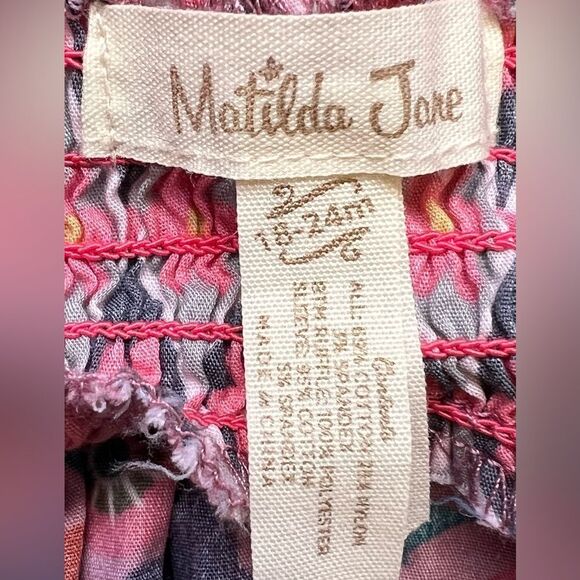 Matilda Jane Quiet Village Girls Kids Colorful Cross Back Dress. 18-24 Months. - Picture 6 of 7